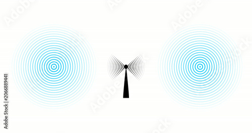 Fotografia Digital technology radio wave illustration