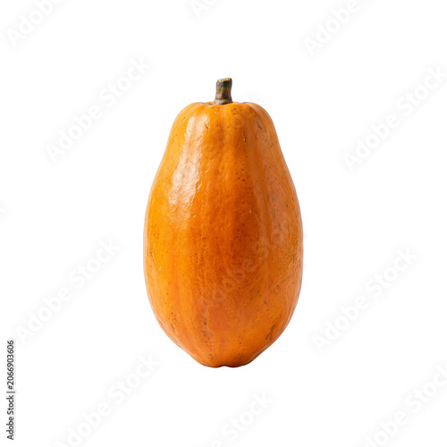 Ripe Papaya Fruit with Natural Skin Texture Generative AI