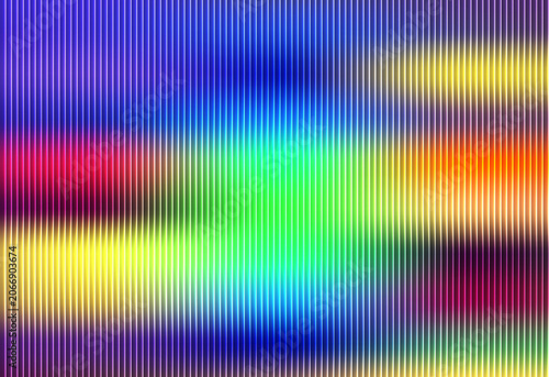 Vibrant colorful abstract pattern emerges in digital artwork closely