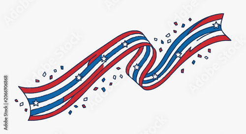 Obraz na plátně Colorful abstract dynamic ribbon swirl design.
