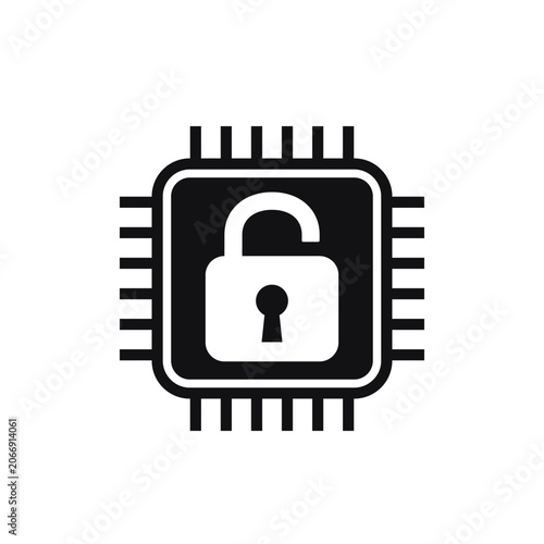 open architecture in hardware icon, pictogram on white