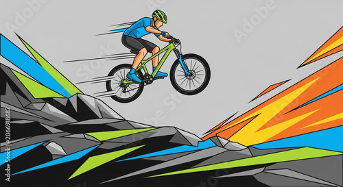 cyclist on a bicycle