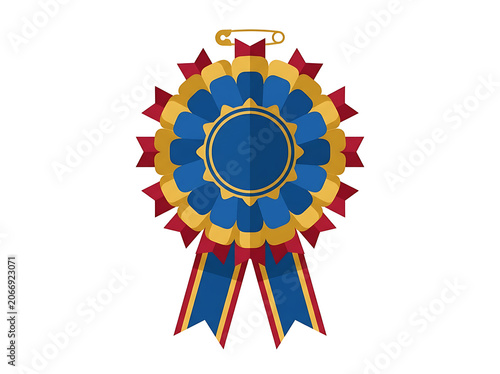 Colorful abstract circular geometric design with radial pattern.