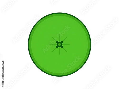 Green circle with white anchor symbol in center.
