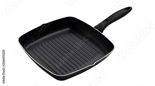 Quadro su tela grill pan, frying pan, grill skillet, cooking pan, kitchen pan, black pan, cookw