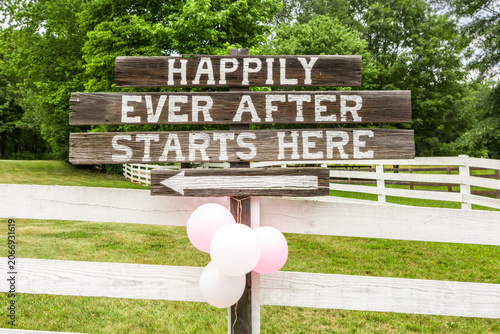 Rustic Wedding Sign with 