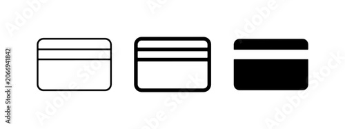 Credit Card Icons, Payment Card Symbols, Financial Transaction Icons, Plastic Card Graphics
