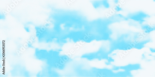 Cuadro en lienzo Bright blue sky halftone background