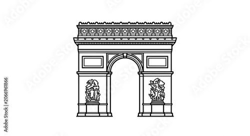 Arc de Triomphe Monument Architecture.