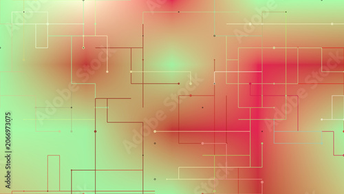 Distraction Free Wallpaper - Pear Tomato colors with Gradient Mesh background