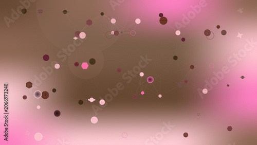 Distraction Free Wallpaper - Espresso Peony colors with Gradient Mesh background