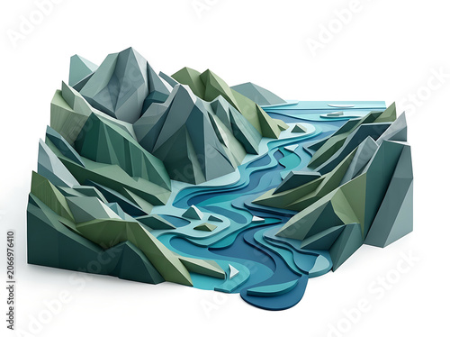 Stack of crumpled blue and green plastic bags.
