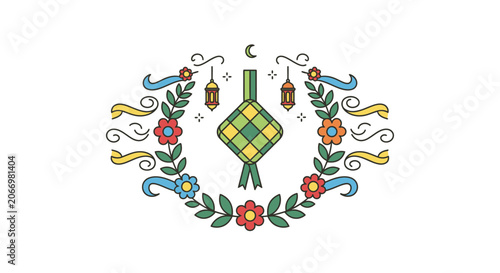 Traditional Turkish Islamic Ornate Design.