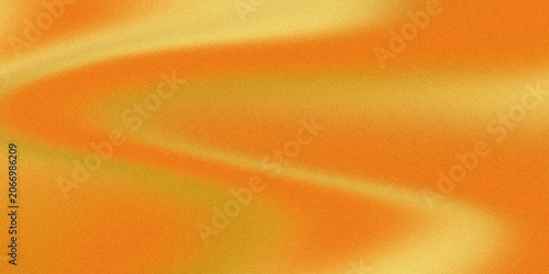 Obraz na płótnie Warm orange and yellow abstract background with wavy lines and subtle grain, fluid light and shadow play