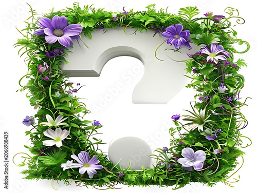 Vibrant purple and white flowers in lush green foliage.