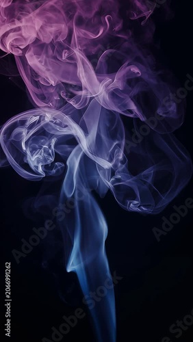 Cinematic abstract smoke motion with layered swirling vapor and soft volumetric light