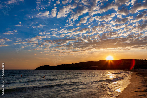 Fotografija Arone beach at sunset, Piana, Corsica, France