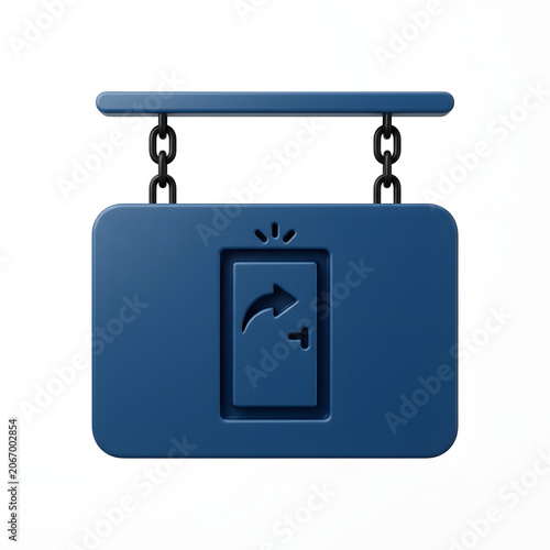 Blue tote bag with white smartphone and earbuds inside.