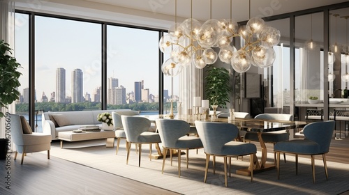 dining room interior with table
