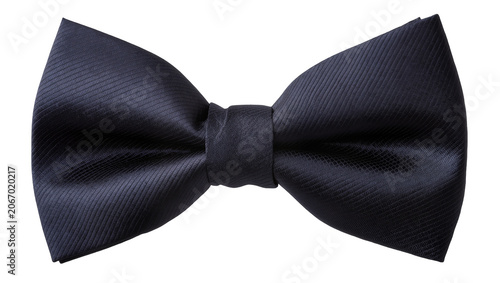Konstfotografi Isolated elegant textured dark blue bow tie, a classic men's formal fashion acce