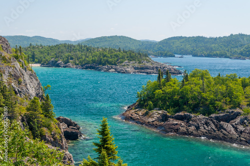 Scenic Lake Superior Inlets in Northern Ontario