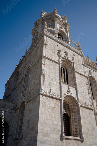 Views from the Jerónimos Monastery in the city of Lisbon, Portugal