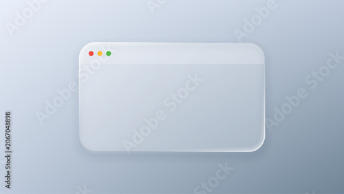 Εκτύπωση καμβά Browser window with liquid glass morphism effect