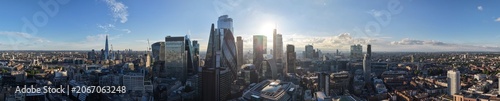 Photography Expansive London Cityscape Featuring Iconic Buildings on a Bright Day