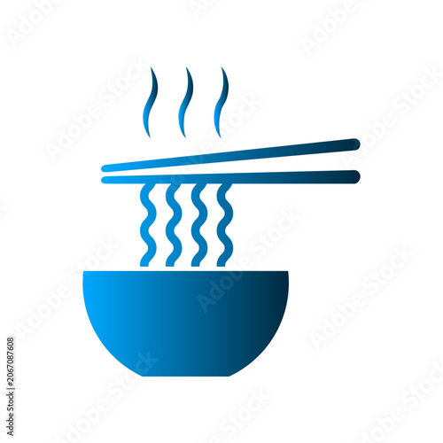 Noodle icon design template
