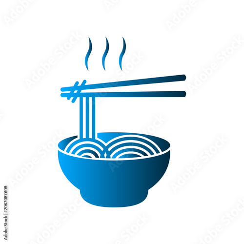 Noodle icon design template