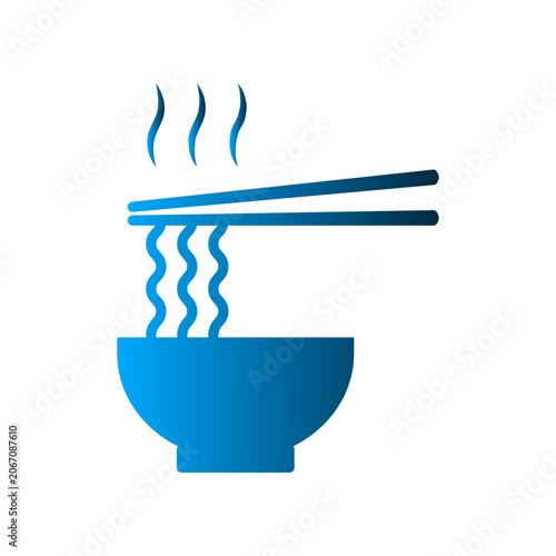 Noodle icon design template