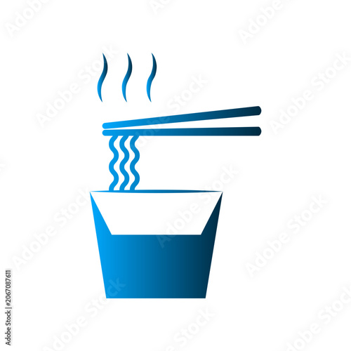 Noodle icon design template