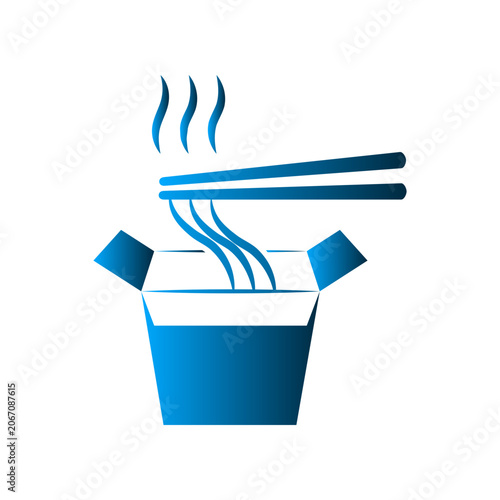Noodle icon design template