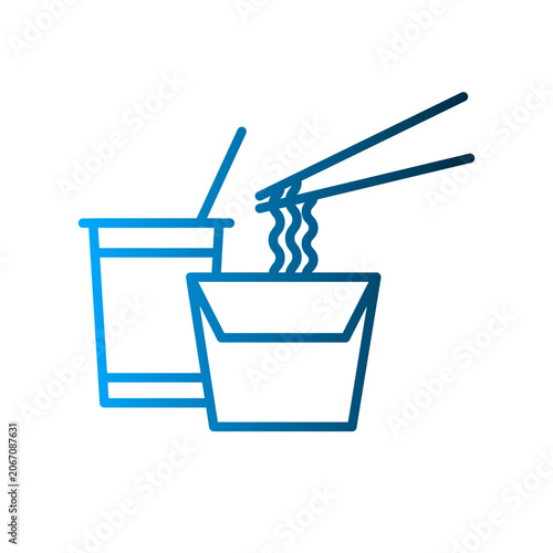 Noodle icon design template