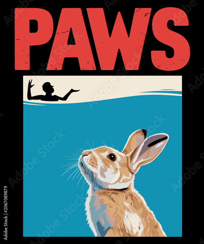 Photography Paws Bunny T-Shirt Funny Parody Rabbit Lover