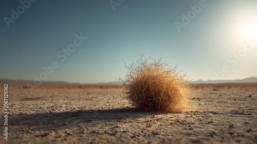 Tumbleweed in the desert