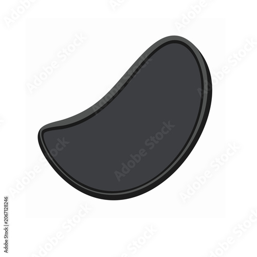 Flat peanut icon on transparent background