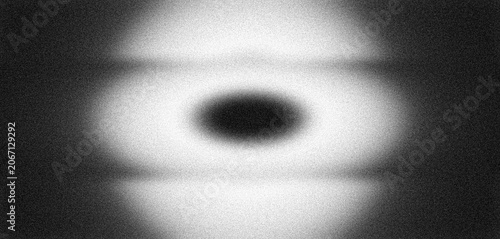 Foto Black white grainy background, blurred horizontal stripes digital noise film gra