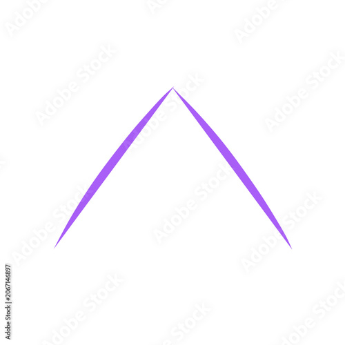 Stylized, purple grid pattern composed curve line illustration hand-drawn graphic art 