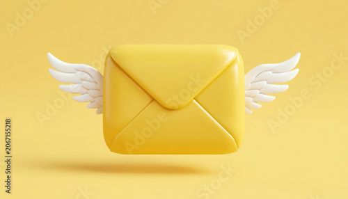 envelope with wings icon