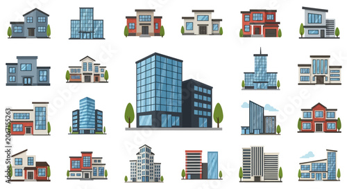 Collection of Building Illustrations.