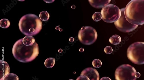 Abstract 3D Morphing Spheres and Organic Blob Shapes in Liquid Mercury Motion with Rich Studio Lighting Seamless Loop