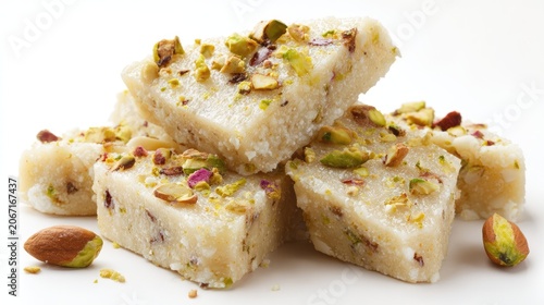 Traditional Barfi with Pistachios and Almonds
