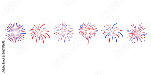 Party. Event. Celebration. Decoration firework set. New year fireworks vector illustration of an abstract background