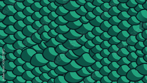 Bild auf Leinwand Seamless repeating texture pattern of teal dragon scales with seamless backgroun