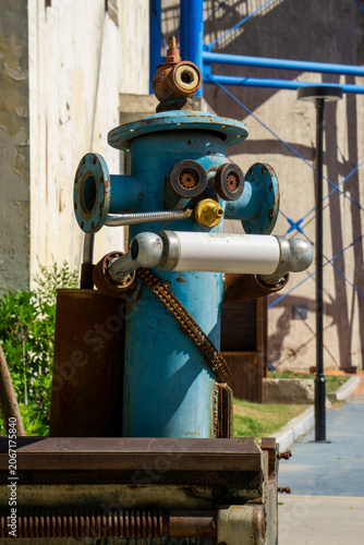 Old and abandoned industrial equipment and machinery 