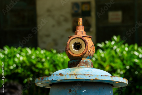 Old and abandoned industrial equipment and machinery 
