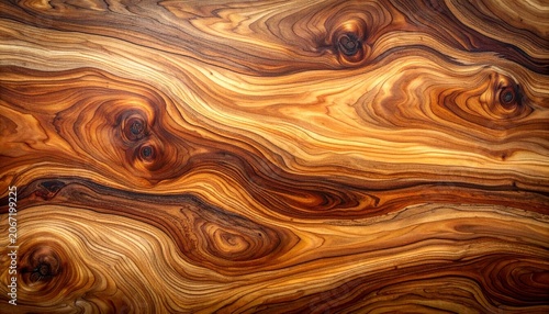 Close-up of a richly textured and beautifully grained wood surface, showcasing natural patterns and warm, earthy tones
