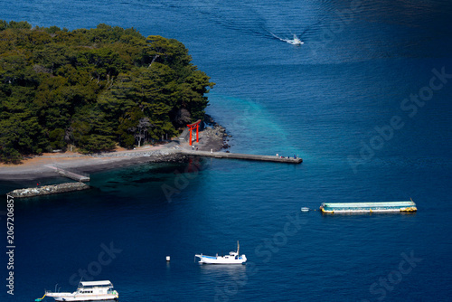 鳥居と海、日本の文化