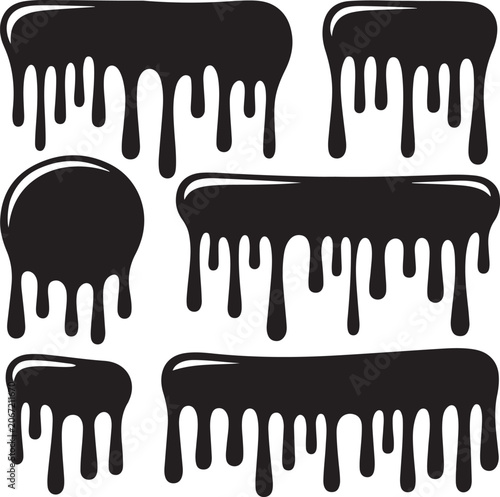 Billede på lærred Dripping ink